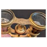 DR - Vintage Opera Glasses - Lefils Paris Mother of Pearl & Brass