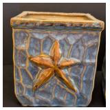 DR - Ceramic Starfish Motif Vases (Lot of 3)
