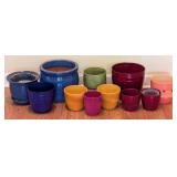 SR - Ceramic Planters Assorted Glazed Set (Lot of 11)