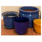 SR - Ceramic Planters Assorted Glazed Set (Lot of 11)