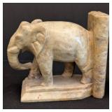 MB - Bookends - Stone Elephant Pair