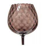 LR - Vintage Cambridge Glass Amethyst Ball Pitcher, Vintage Nuutajarvi Notso Amethyst Glass Pitcher