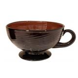 K - Vintage Amethyst Swirl Glass Cups & Vase Set