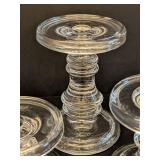 K - Assorted Candle Holders including Pair of Vintage Iittala Arkipelago "Ice" Glass Candle Holders