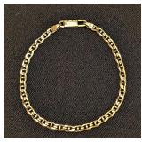 DR - 14K Gold Link Bracelet, Italy