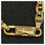 DR - 14K Gold Link Bracelet, Italy
