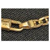 DR - 14K Gold Link Bracelet, Italy