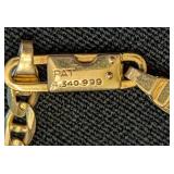 DR - 14K Gold Link Bracelet, Italy