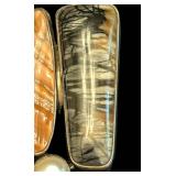 DR - Sterling Silver Pendant Shell and Picasso Jasper with Pearl