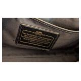DR - Coach Alexa Turnlock Clutch Black Crocodile-Embossed Leather