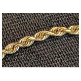 DR - 14K Gold Rope Bracelet