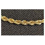 DR - 14K Gold Rope Bracelet