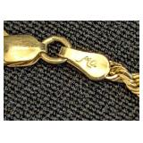 DR - 14K Gold Rope Bracelet