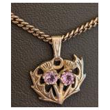 DR - Sterling Silver Necklace & Pendant 925