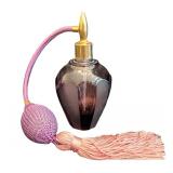 K - Perfume Atomizer Purple Glass With Tassel