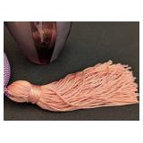 K - Perfume Atomizer Purple Glass With Tassel