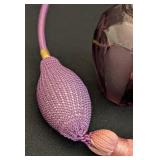 K - Perfume Atomizer Purple Glass With Tassel