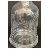 K - Vintage Etched Glass Pitcher, Decanter & Glasses Set