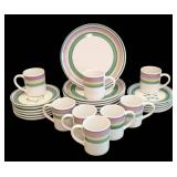 K - Dinnerware Set - Caleca Meadow 8 Dinner Plates & Mugs