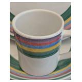 K - Dinnerware Set - Caleca Meadow 8 Dinner Plates & Mugs