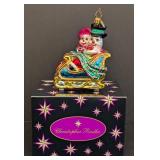 K - Christmas Ornament Christopher Radko Snowman Couple Sleigh Boxed