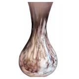 K - Amethyst Slag Glass Bud Vases (Lot of 2)