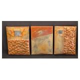 K - Metal Wall Art Plaques (Lot of 3)