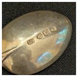 DR - Antique British Sterling Silver Souvenir Spoons Pair