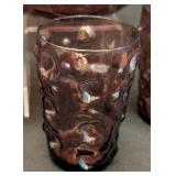 K - Mid-Century Empoli-Style Purple Glass Centerpiece Set (Lot of 4)