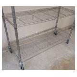 G - Metal Storage Shelf NSF Wire Rack on Casters
