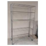 G - Wire Shelving Unit - Metal Storage Shelf With Casters
