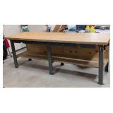 G - Work Bench Large Wood Top Shop Table