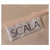 LLR - Beaded Cream Silk Dress - Scala Size Large