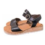 LLR - Paul Green Tippi Ankle Strap Platform Wedge Sandals Size & Paul Green Leather Heeled Slide Sandals