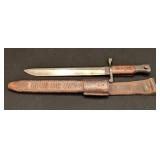 K - Antique WWI Canadian Ross Rifle Co. Bayonet with New York State Guard Unit Markings