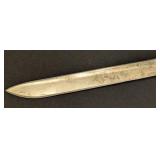 K - Antique WWI Canadian Ross Rifle Co. Bayonet with New York State Guard Unit Markings