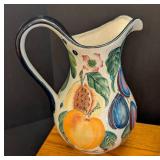 K - Servingware Set Pitcher, Basket, Dishes & Wood Tray