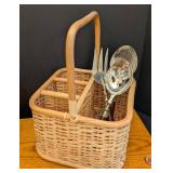 K - Servingware Set Pitcher, Basket, Dishes & Wood Tray