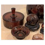 O - Vintage Amethyst Glass Decor Assortment (Lot of 11)