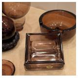O - Vintage Amethyst Glass Decor Assortment (Lot of 11)