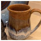 O - Stoneware Mug & Platter Mixed Lot