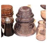 K - Vintage Amethyst Glass Decor Mixed Lot