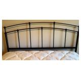 LBR1 - Queen Metal Headboard with Bedding L.L. Bean & Lands