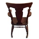 LBR1 - Antique Windsor Style Rocking Chair Dark Mahogany