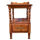 LBR1 - Vintage Nightstand Tell City Andover Finish 48 Pattern 8514