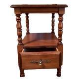 LBR1 - Vintage Nightstand Tell City Andover Finish 48 Pattern 8514