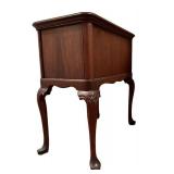 LBR1 - Vintage Maple Nightstand Two-Drawer Bedside Table