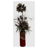 LBR1 - Artificial Floral Arrangement in a Decorative Tall Vase