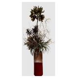 LBR1 - Artificial Floral Arrangement in a Decorative Tall Vase