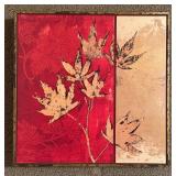 LBR1 - Framed Artwork Gilded Jacquard by Matina Theodosiou (Lot of 3)